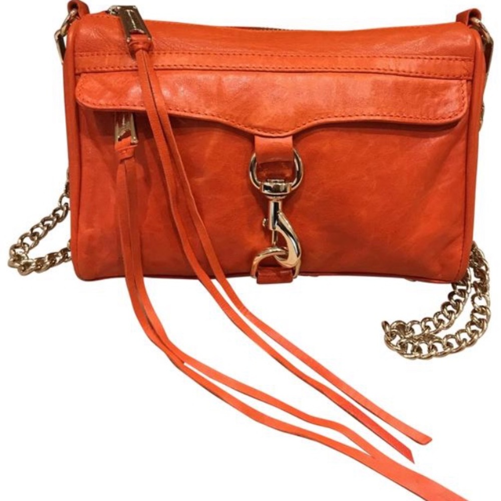 Rebecca Minkoff MAC Orange Leather Crossbody